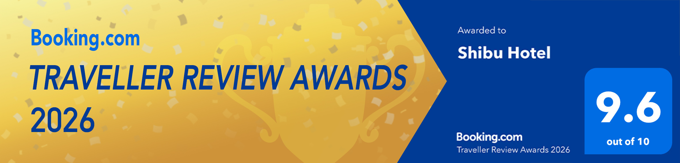 Booking.com「TravellerReviewAwards2026」